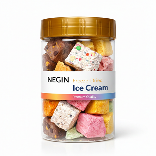 NEGIN 165g Freeze-Dried Ice Cream | 10 Flavor Mix | KitKat, Strawberry, Nutella & More | ORGANIC